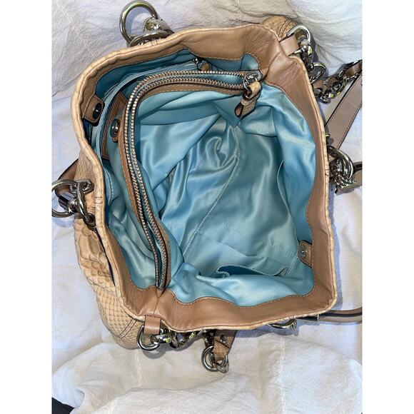 Coach Limited Edition Vintage Madison Embossed Tan Python Leather Shoulder Bag - Picture 12 of 12